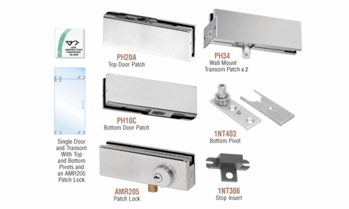 Fixed transom patch fitting door Kit