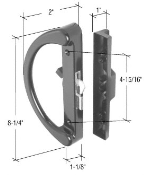 Hook type surface mounted handle