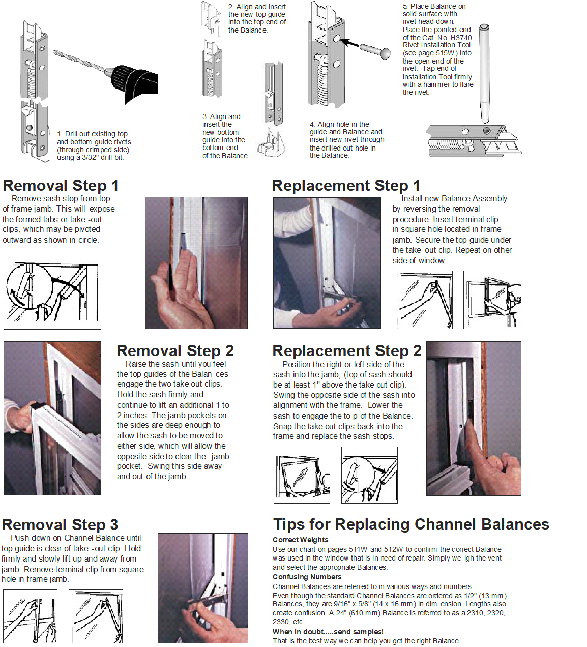 CRL guide to window sash balance replacement
