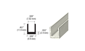 Satin anodized aluminum extrusion