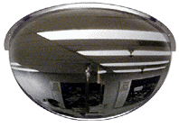 180 degree half dome safety mirror