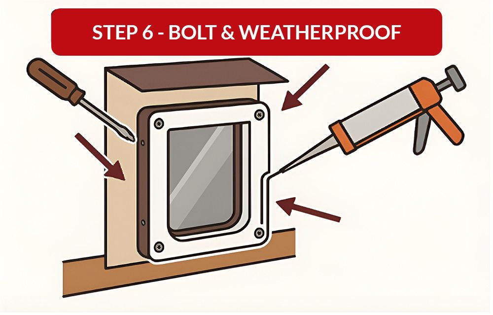 Bolt together and weatherproof inside and out