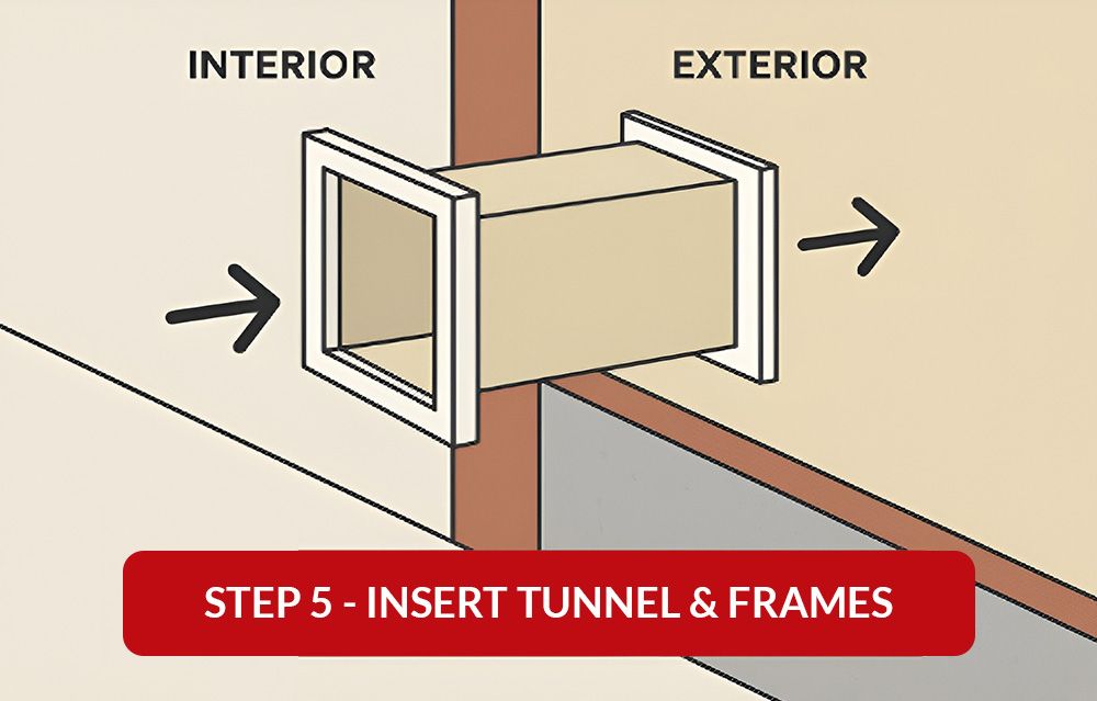 Insert tunnel kit and frames
