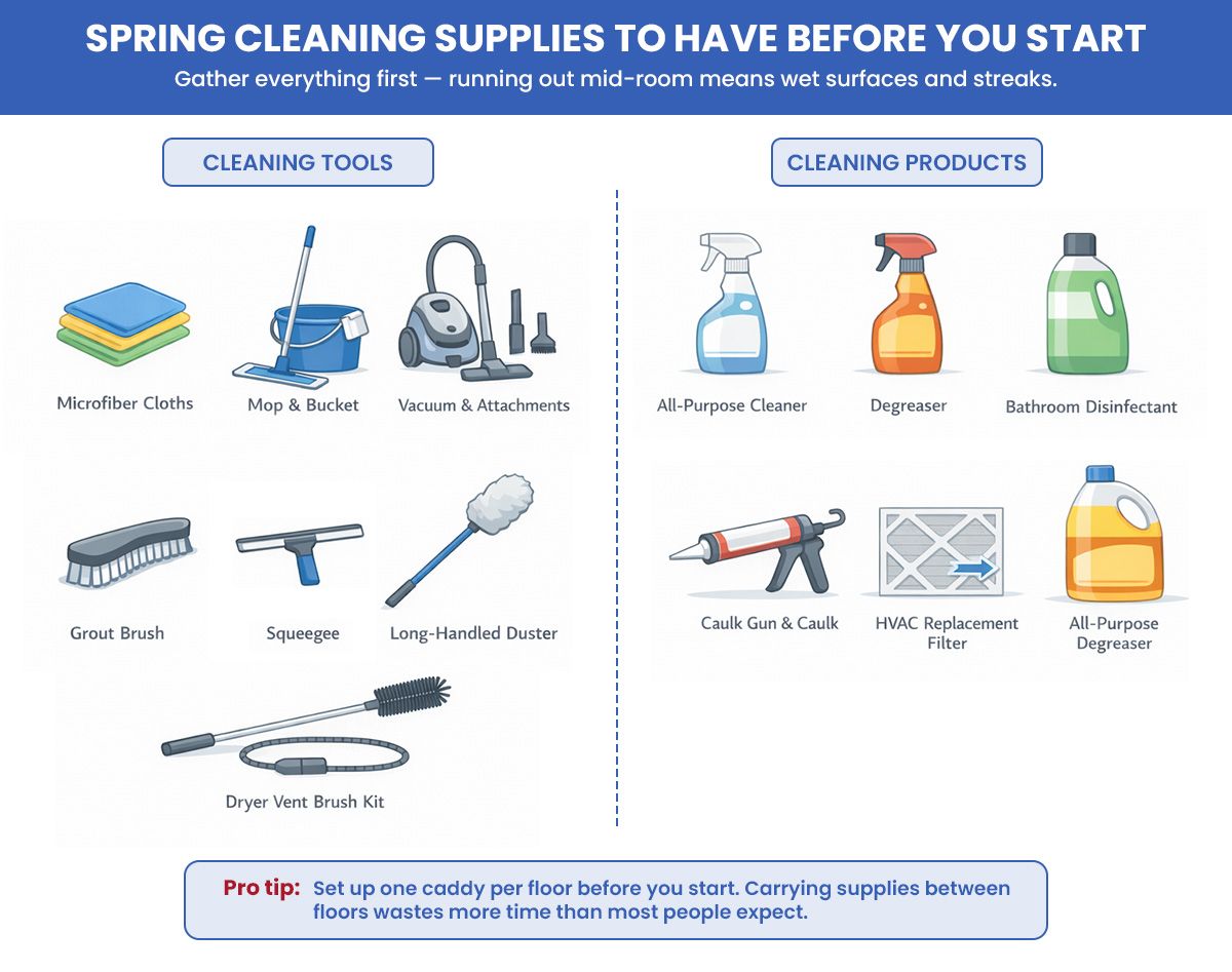 Spring Cleaning Supplies