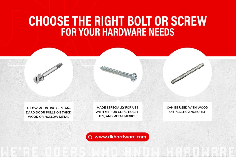 What’s the Difference between Bolts and Screws?