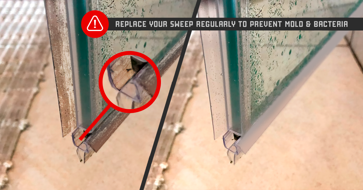 Types Of Shower Door Sweep Replacements