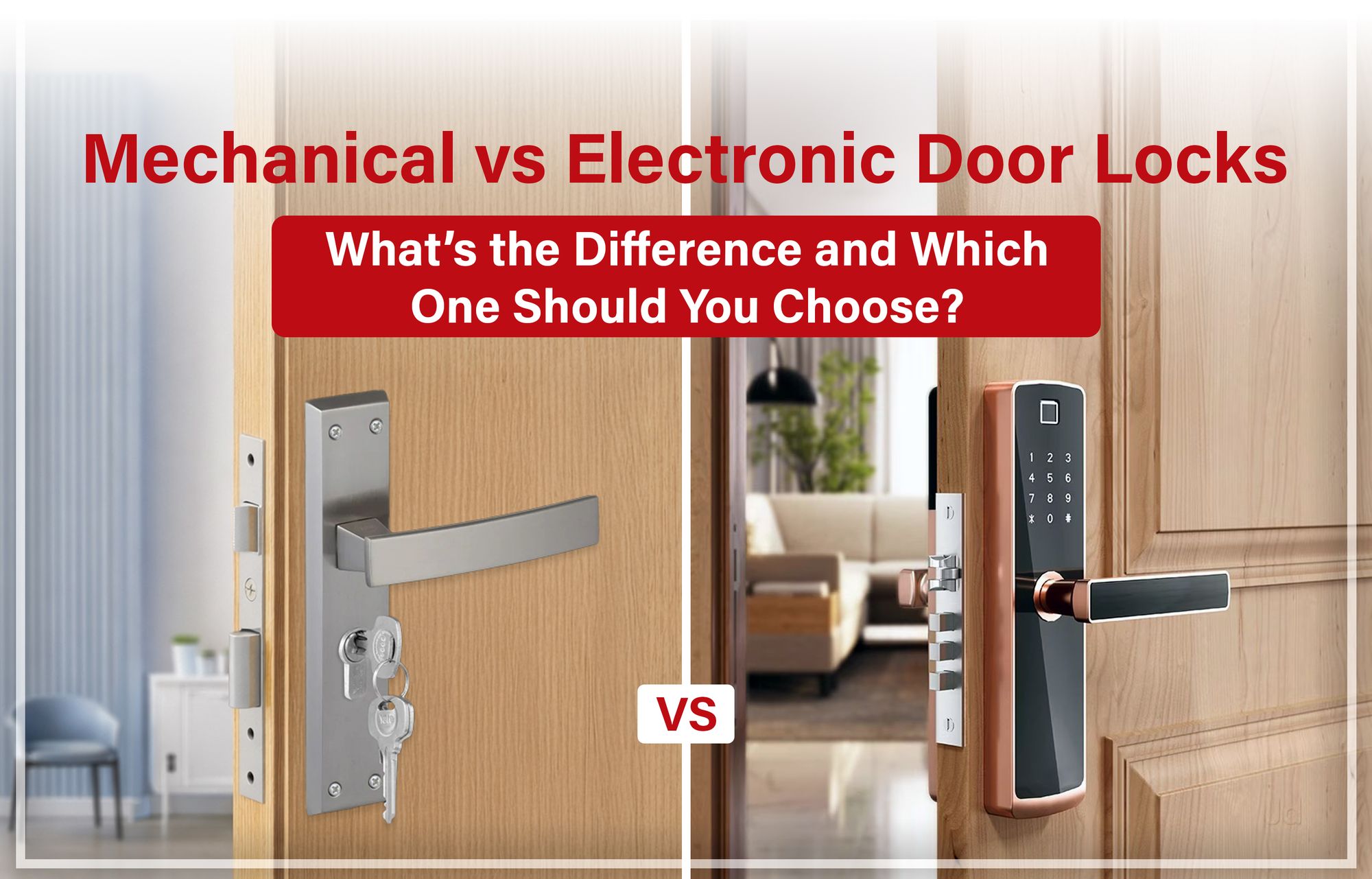 Mechanical vs Electronic Door Locks: What’s the Difference and Which One Should You Choose?